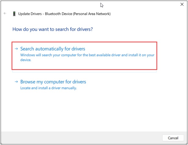 search-auttomatically-for-drivers-option