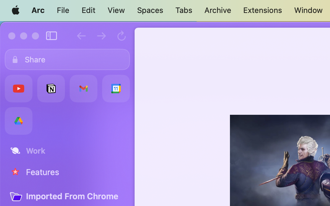 pinned tabs on arc browser stay open